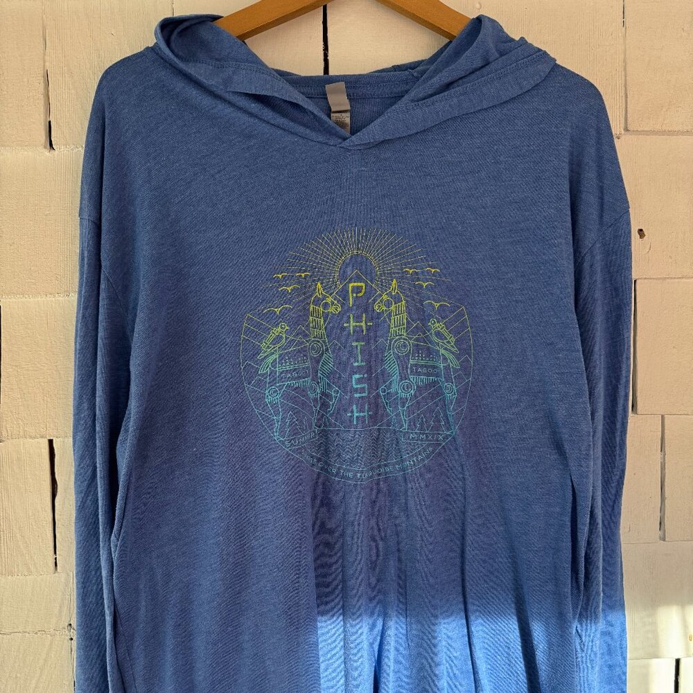 2019 Phish "Sunrise Over The Turquoise Mountain" Blue Pullover TShirt Sweatshirt